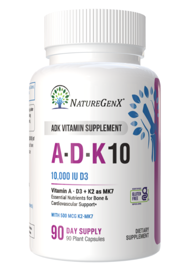 Doctor Formulated Vitamin A Vitamin D and Vitamin K Supplement - ADK 10,000 IU